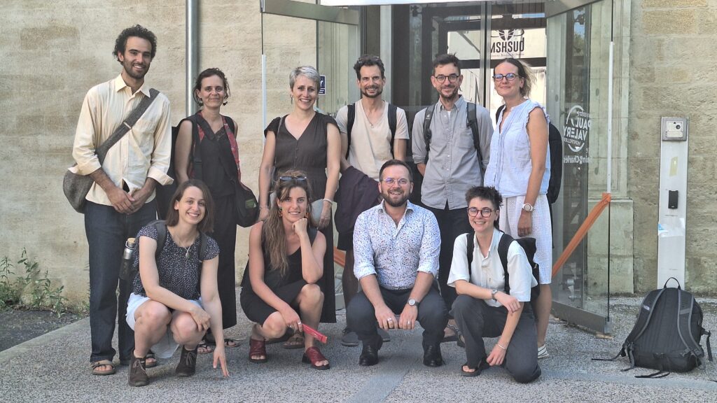 Participants to the workshop on land abandonment at University of Montpellier.